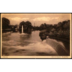 Parti ved Sluserne i Munke Mose - Odense - Chr. Pedersen  34 - Brugt