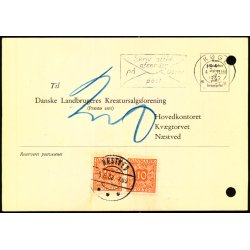 Efterporto - Ufrankeret Tryksagskort til Nstved  4 - 6 - 62