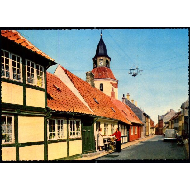 Faaborg - Adelgade med Klokket�rnet - Eneret 40 503/2 - Ubrugt