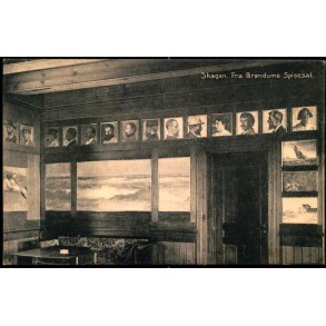 Skagen - Fra Br�ndums Spisesal - Laurits Schjeldes Bogh. 28272 - Ubrugt