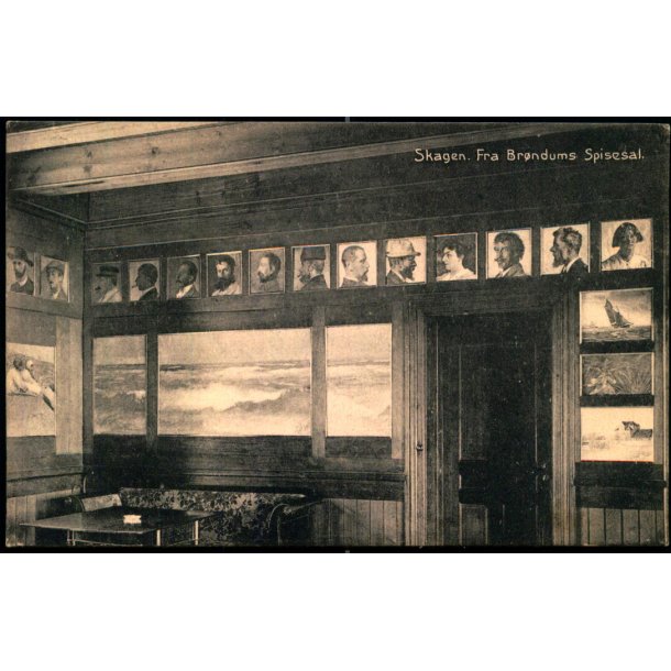 Skagen - Fra Br�ndums Spisesal - Laurits Schjeldes Bogh. 28272 - Ubrugt