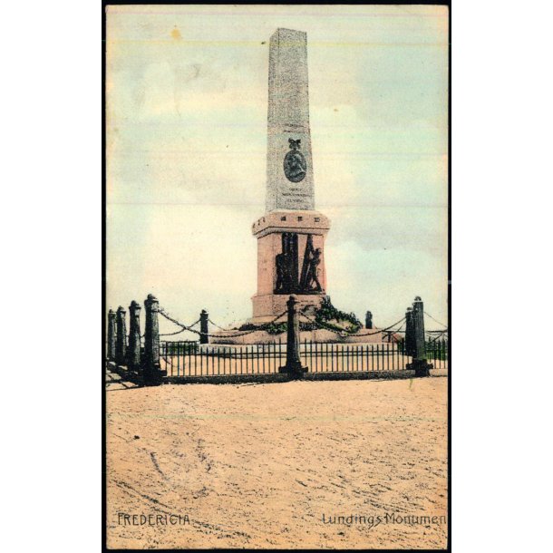 Fredericia - Lundings Monument - Dansk Lystryk. 373 - Brugt