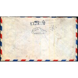 Luftpost Brev fra Danmark til Danish Nato Trainee - Canada - 24 - 9 - 58 - Med indhold.