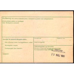 Adressekort fra Roskilde  - 2 x 5 kr Rigsvben 22 - 5 - 80