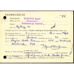 Efterporto - Ufrankeret Tryksagskort fra Nstved  21 - 5 - 62