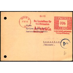 Censurpostkort fra Tyskland  17 - 12 - 42 - Til Svendborg