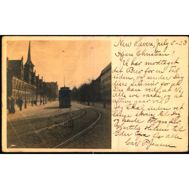 B�rsen - Fotokort fra New Haven - USA - 1903 - u/n - Brugt