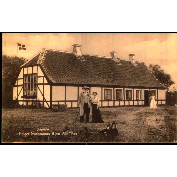 Skagen - Holger Drachmanns Hjem Villa "Pax"  - Skage Kortforlag 5280 - Ubrugt