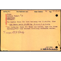 Censurpostkort fra Tyskland  17 - 12 - 42 - Til Svendborg