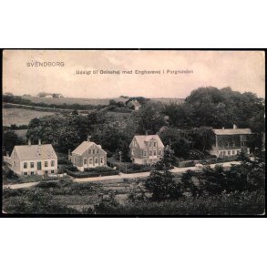 Svendborg - Udsigt til Ovinehj med Enghavevej i Forgrunden - C. St. 3809 - Brugt