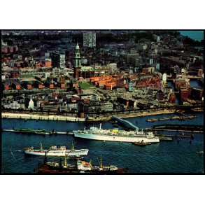 Hamburg - Hafen und St. Michaliskirche - 4023 - Ubrugt