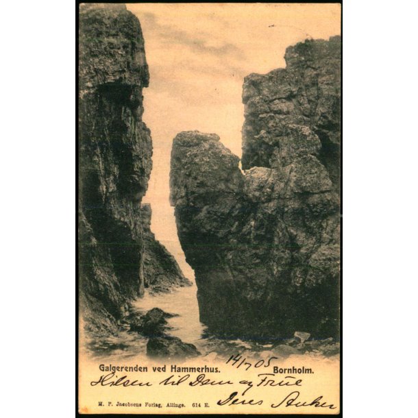 Bornholm - Galgerenden ved Hammershus - H.P. Jacobsen 614 E - Brugt