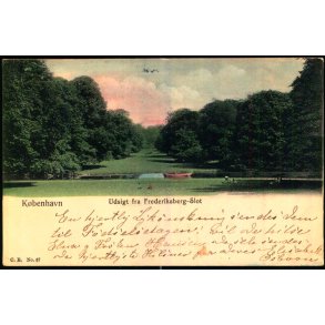 Kbenhavn - Udsigt fra Frederiksberg Slot - CR 67 - Brugt
