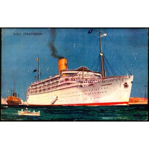 R.M.S. Stratheden - Salmon 5025 - Ubrugt