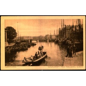 K�benhavn - Kanalparti med Frelsers Kirke - Budtz M�ller 724 - Brugt