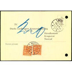 Efterporto - Ufrankeret Tryksagskort fra Nstved  5 - 6 - 62