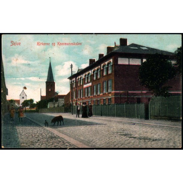 Skive - Kirkerne og Kommuneskolen - W.K.F. 1004 - Brugt