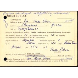 Efterporto - Ufrankeret Tryksagskort til Nstved  16 - 6 - 62