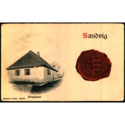 Bornholm - Sandvig - Tinghuset - Stender u/n - Ubrugt - Svage hj�rner !