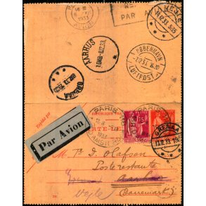 Luftpost Kort fra Frankrig - 13 - 12 - 33