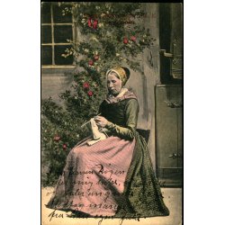 Danske Nationaldragter No. 16 - En Hedebokone - W&M u/n - Brugt