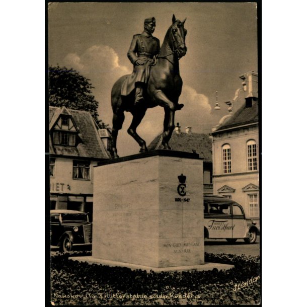 Nakskov - Chr. X Rytterstatue - Stender N. 1002 K - Brugt