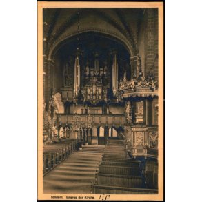 Tondern - Inneres der Kirche - J. B�dewadt 1910 - Ubrugt