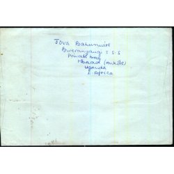 Luftpost Brev fra Uganda til Tyskland - Efterporto 30 cen. - 12 - 9 - 66