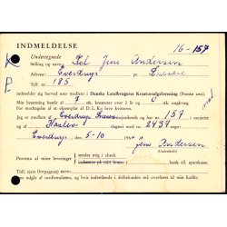  Efterporto - Ufrankeret Tryksagskort til Nstved  5 - 10 - 60