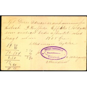 Sydfyns Dampskibsselskab - Svendborg - Helsagskort 19 - 8 - 1899 - Brugt