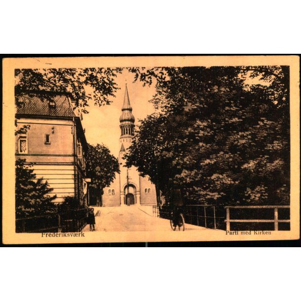 Frederiksv�rk - Parti med Kirken - H. Chr. Petersen 599 - Brugt