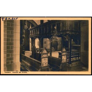 Tondern - Inneres der Kirche - J. B�dewadt 1910 - Ubrugt