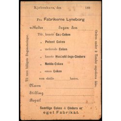 Fabrikerne Lyneborg - Kbh. - u/n - Ubrugt