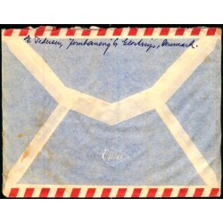 Luftpost Brev fra Danmark til Danish Nato Trainee - Canada - 17 - 9 - 58 - Med indhold.