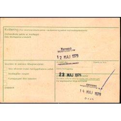 Adressekort fra Sabro - 8 kr. Rigsvben  10 - 3 - 79