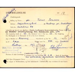  Efterporto - Ufrankeret Tryksagskort til Nstved  21 - 1 - 59