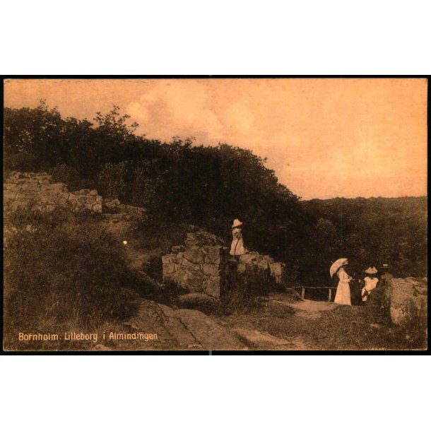 Bornholm - Lilleborg i Almindingen - F. Srensens Bogh. 2250 - Ubrugt