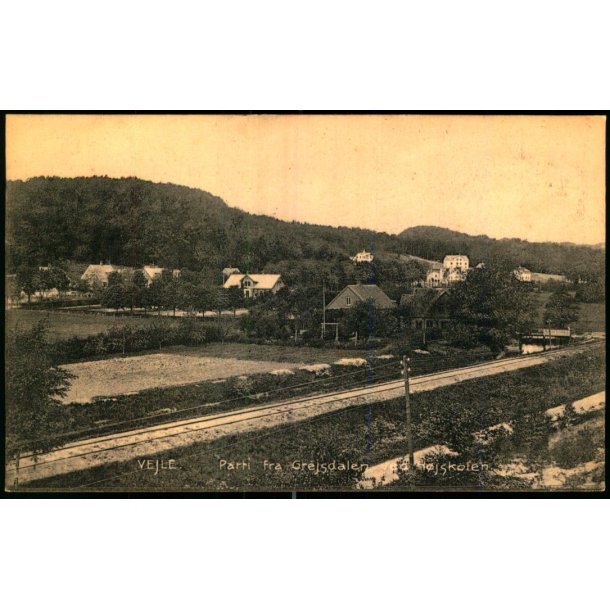 Vejle - Parti fra Grejsdalen og H�jskolen - Hvidehus 22055 - Ubrugt