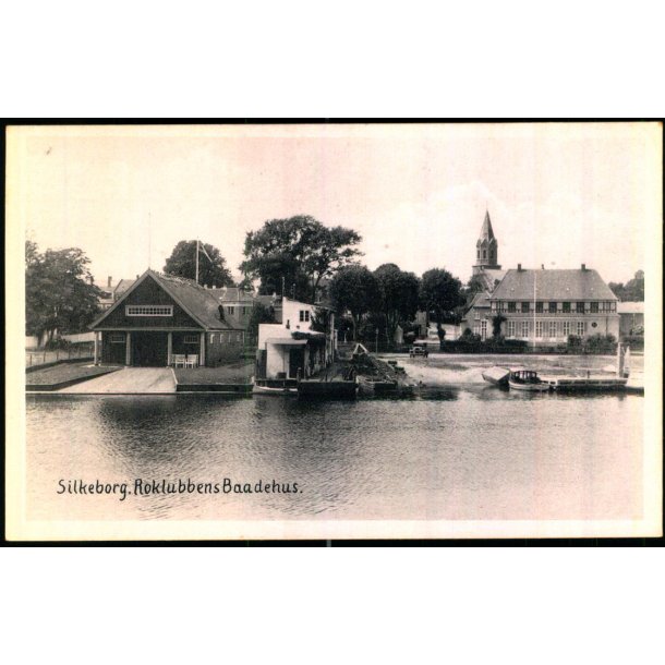 Silkeborg - Roklubbens Baadehus - M. Digmanns Bogh. 64551 - Ubrugt