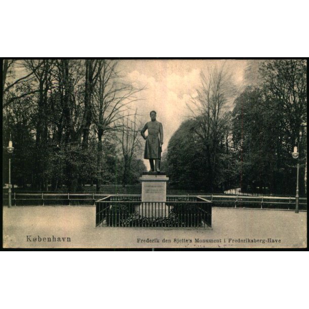 Kbenhavn - Frederik den Sjette s Monument i Frederiksberg Have - CR. 109 - Brugt