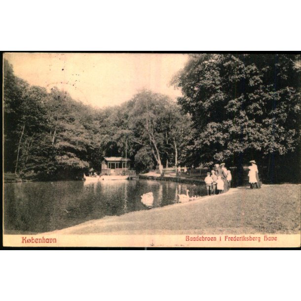 Kbenhavn - Baadebroen i Frederiksberg Have - Alex Vincent 333 - Brugt