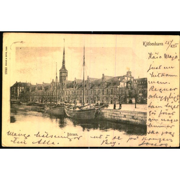 Kj�benhavn - B�rsen  - Schaar &amp; Dathe 18940 - Brugt