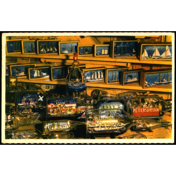 Fra Peter Jacobsens Flaskeskibssamling - Smedegade - �r�sk�bing - C. Th. Creutz Bogh. 2 - Brugt