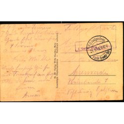 Feldpost - K.D. Feldpost  21 - 5  -15 - Til Apenrade - Billedside : Crancourt (Lothr)