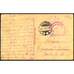 Feldpost - Bautzen  6 - 7 -15 - Til Berlin  - Billedside : Bautzen