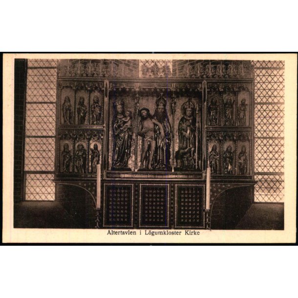 Altertavlen i  L�gumkloster Kirke - Michelsen 93 - Ubrugt