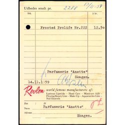 Efterporto - Ufrankeret Tryksagskort til Kbenhavn NV - 15 - 11 - 1959