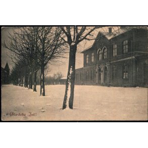 Ringe - Jernbanestationen - Gldelig Jul - Ludvig Christensen u/n - Brugt