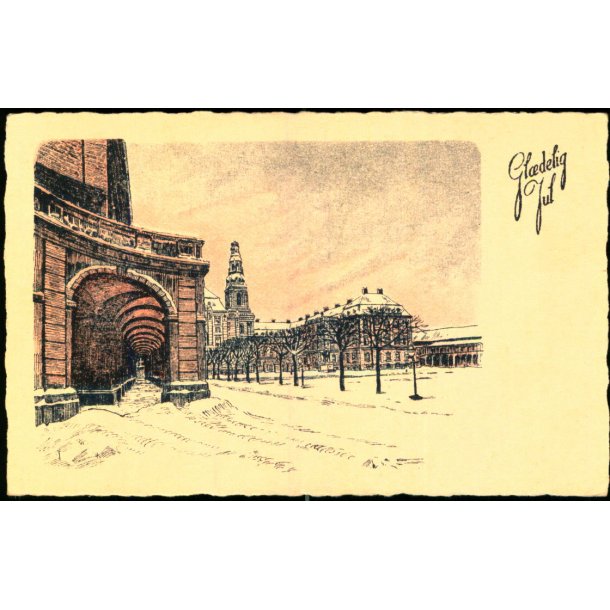 Christiansborg Slot - Gl�delig Jul - u/n