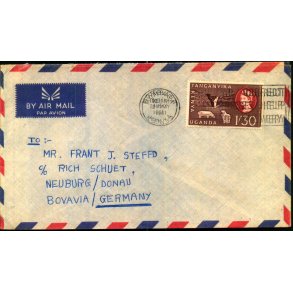 Luftpost Brev fra Kenya til Tyskland - 20 - 5 - 61